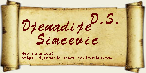 Đenadije Simčević vizit kartica